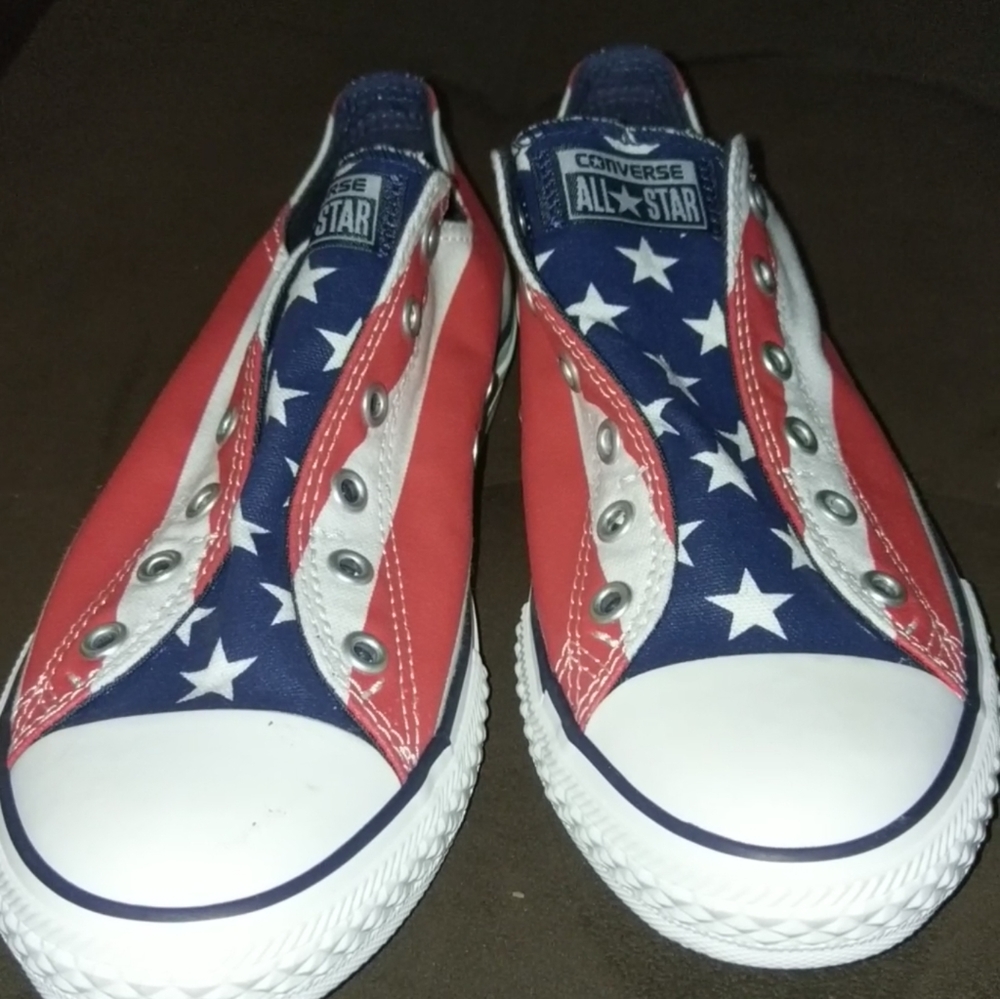 New Unique American flag design Converse